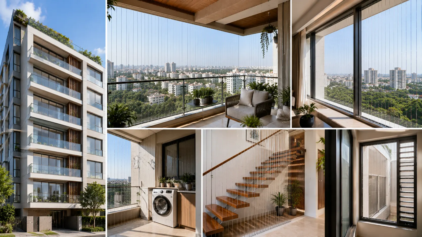 Apartment Invisible Grills in Hyderabad