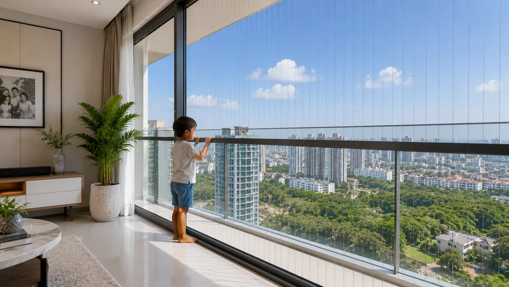 Child and Pet safety invisible grills